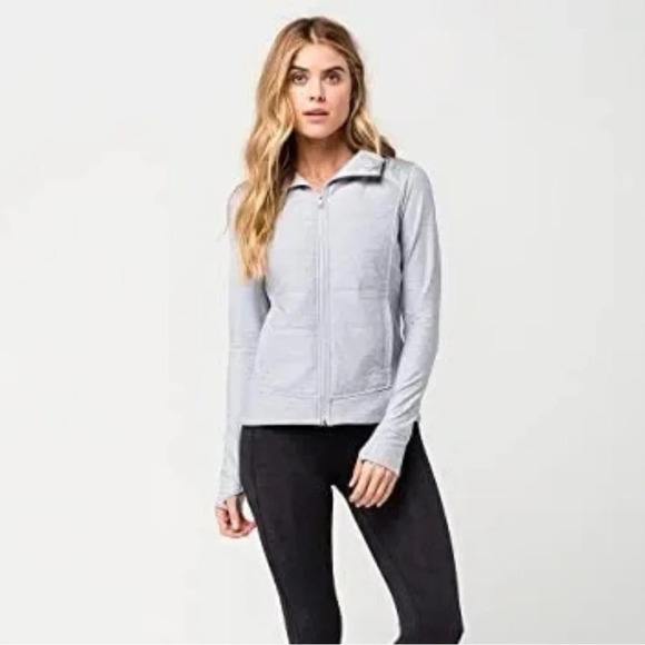 THE NORTH FACE GRAY Pseudio Puffer Jacket Thumbholes Womens size XS - Picture 10 of 14